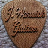 Hand-carved pick by Rob
