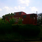 This caboose welcomed us to Steubensville