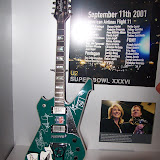 I did NOT expect to see any guitars here!  This is Paul Stanley's guitar from when KISS performed at the Super Bowl.