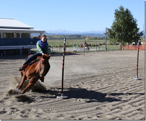 E & Duke cranking it around the poles