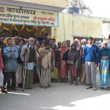 Kasturbha Kust Ashram inmates with Maitreya