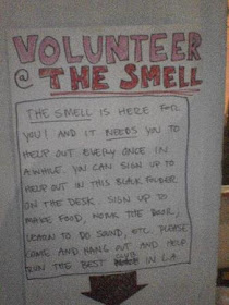 Volunteer @ THE SMELL Volunteer