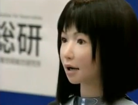Japanese fashion robot face The HRP4C robot which has a close to human 