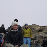 Dee sitting smuggly at the top of Dead Woman's Pass