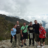 With our new Irish friends way above the clouds