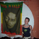 Dee posing with Bob