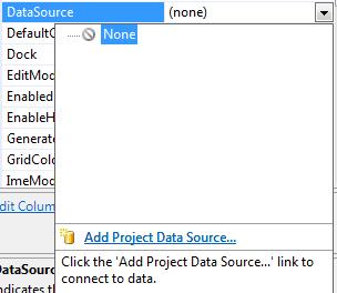 Add Project Data Source