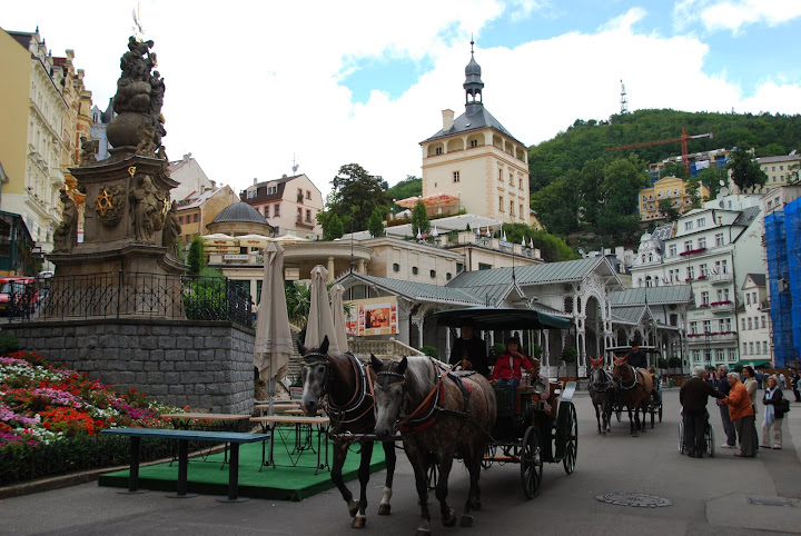 卡洛維瓦利街道景色。