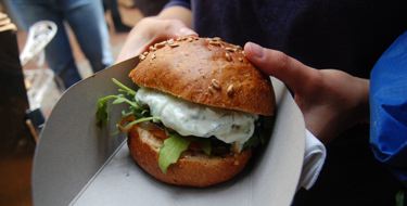 Lamb burger