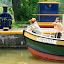 Sam Patch pulling in to the lock