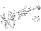 Datsun Fairlady illustration no. 015A-1 Water Pump & Fan 2000 (U20) (Exc. SRLU)