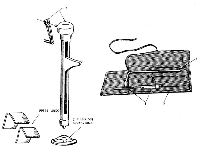 Datsun Fairlady Parts illustration no. 061D-1 Tool Kit
