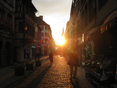 Nice sunsent in Strabourg