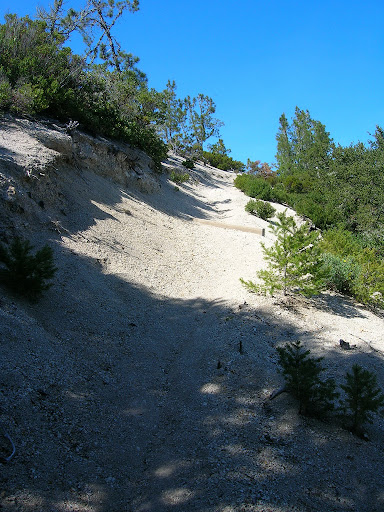 Steep climb up to the Westridge