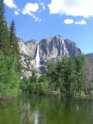 Yosemite Falls from the swinging bridge