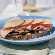 Open-Faced Turkey Sandwich with Apple and Havarti