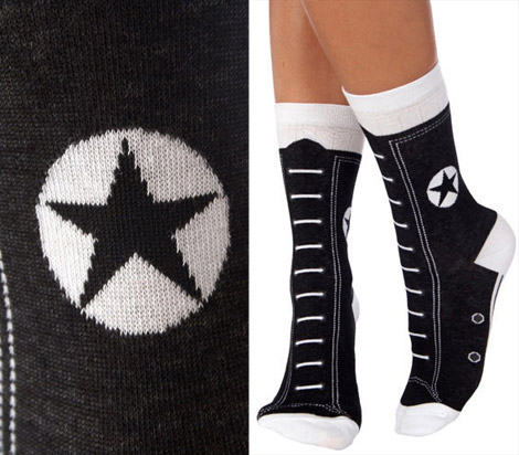 converse hi top socks black Converse Socks