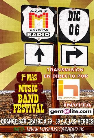 publicidad festival de bandas en inchannel.tv