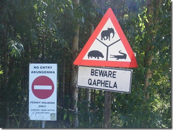 Beware sign