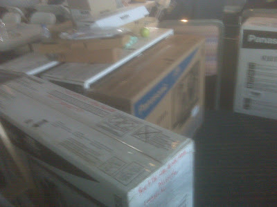 Some of the TVs I was moving.