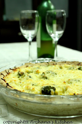 Broccoli Garlic Quiche