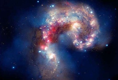 colisão das galáxias Antena