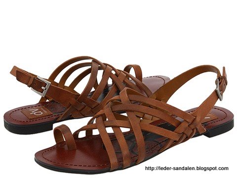 Leder sandalen:LOGO353070