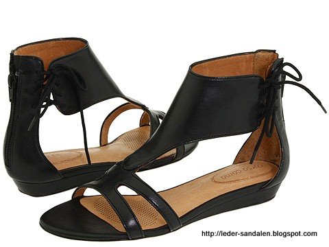 Leder sandalen:K352996
