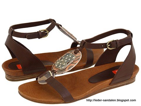 Leder sandalen:DL-353185