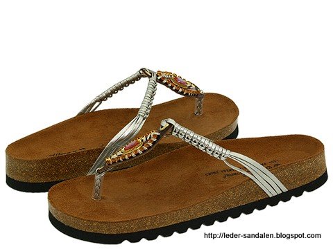 Leder sandalen:F127-353261