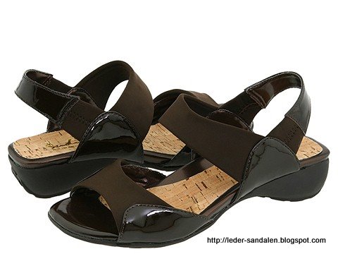 Leder sandalen:S706-353297