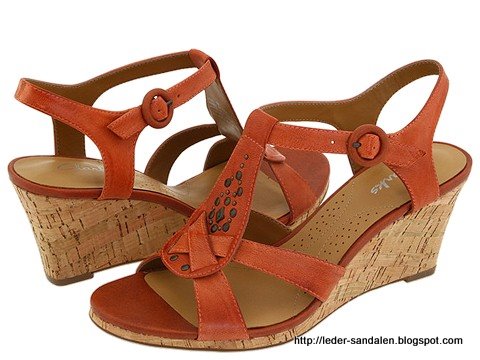Leder sandalen:B357-353307