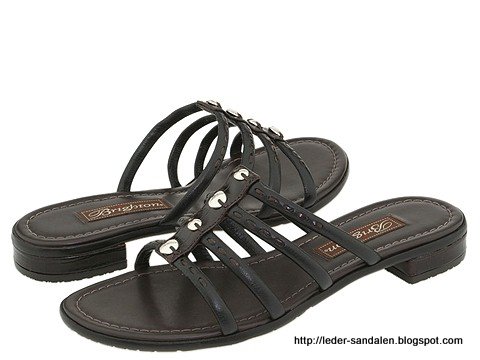 Leder sandalen:leder353404