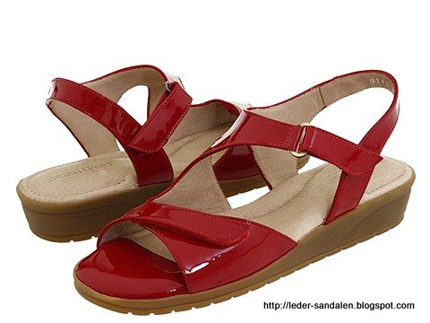 Leder sandalen:sandalen-353500