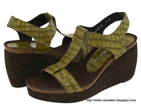 Leder sandalen:sandalen-353533