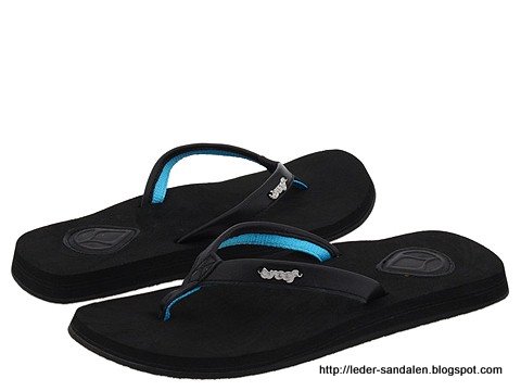 Leder sandalen:sandalen-353607
