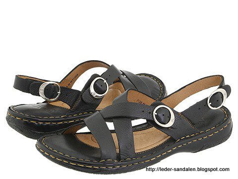 Leder sandalen:sandalen-353761