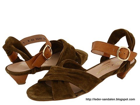 Leder sandalen:sandalen-353762