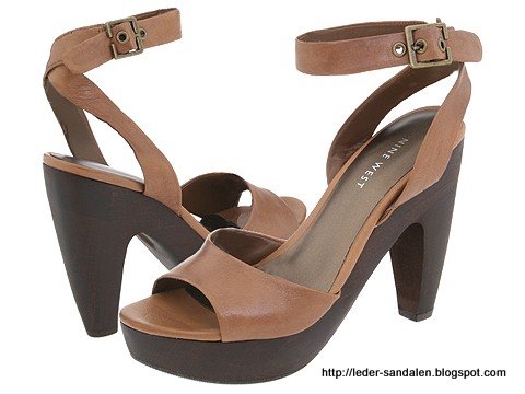 Leder sandalen:sandalen-353896