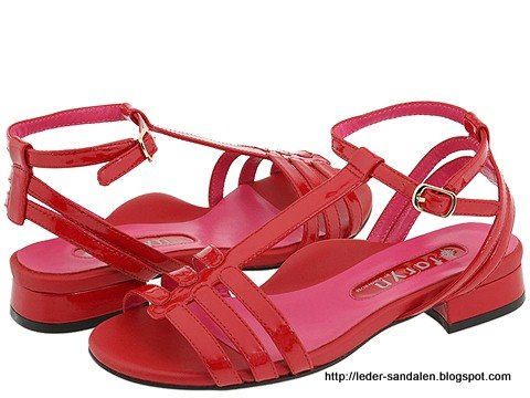 Leder sandalen:sandalen-354041