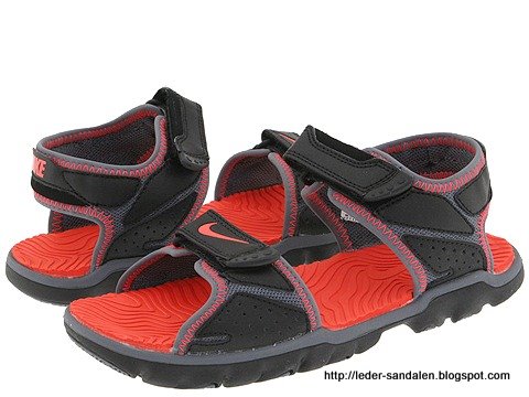 Leder sandalen:sandalen-353927