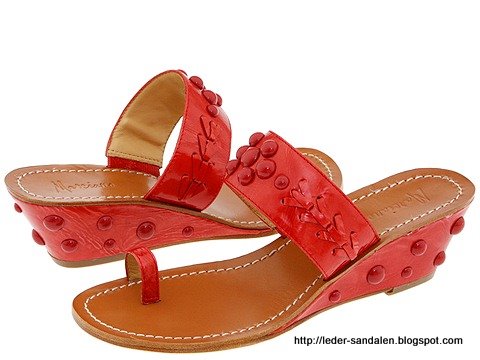 Leder sandalen:sandalen-353990