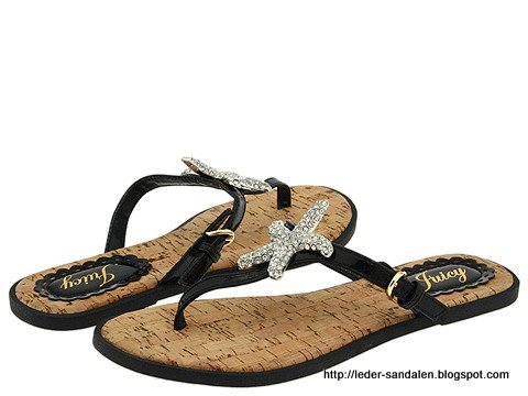 Leder sandalen:sandalen-354012