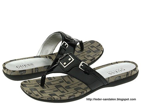 Leder sandalen:sandalen-354215