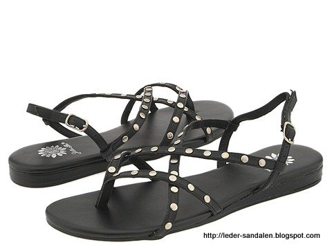 Leder sandalen:sandalen-354240