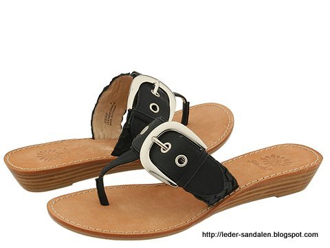 Leder sandalen:sandalen-354242