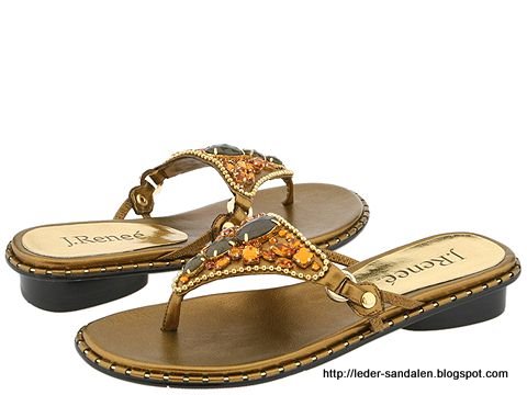 Leder sandalen:sandalen-354574