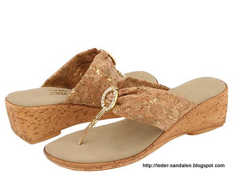 Leder sandalen:LOGO352987