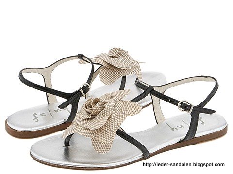 Leder sandalen:sandalen-354754