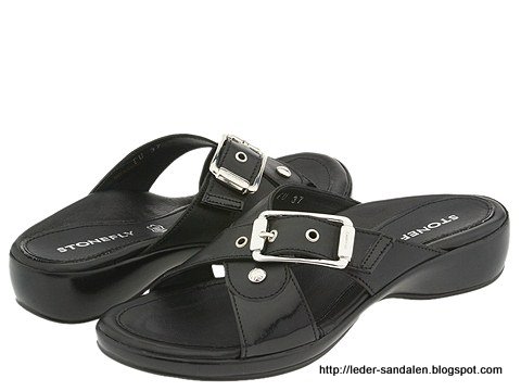 Leder sandalen:sandalen-354769